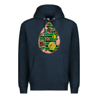 Navy american football and western roses teardrop Premium Hoodie - BundleAndBundleShop