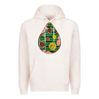 Pale Pink american football and western roses teardrop Premium Hoodie - BundleAndBundleShop