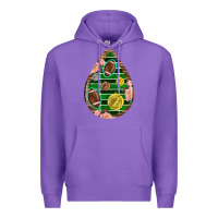 Purple american football and western roses teardrop Premium Hoodie - BundleAndBundleShop