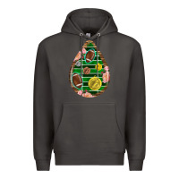 Smoke american football and western roses teardrop Premium Hoodie - BundleAndBundleShop