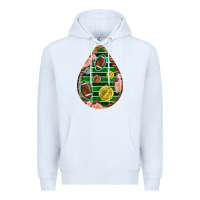 White american football and western roses teardrop Premium Hoodie - BundleAndBundleShop