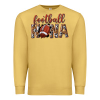 Football Nana With Leopard Premium Sweatshirt | Teevron