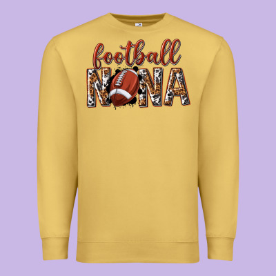 Premium Sweatshirt football nana with leopard