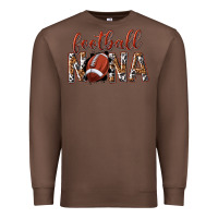 Chestnut football nana with leopard Premium Sweatshirt - texasbilliewilder