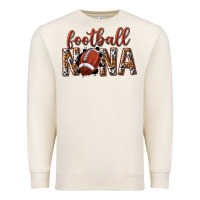 Sandshell football nana with leopard Premium Sweatshirt - texasbilliewilder