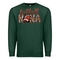 Sports Green football nana with leopard Premium Sweatshirt - texasbilliewilder