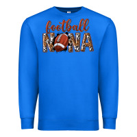 True Royal football nana with leopard Premium Sweatshirt - texasbilliewilder