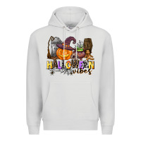 Dove Grey halloween vibes Premium Hoodie - AdoDesignShop