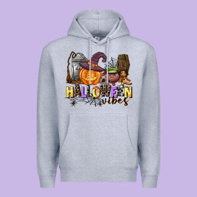 Halloween Vibes Premium Hoodie Designed By Adodesignshop