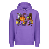 Purple halloween vibes Premium Hoodie - AdoDesignShop