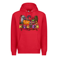 Red halloween vibes Premium Hoodie - AdoDesignShop