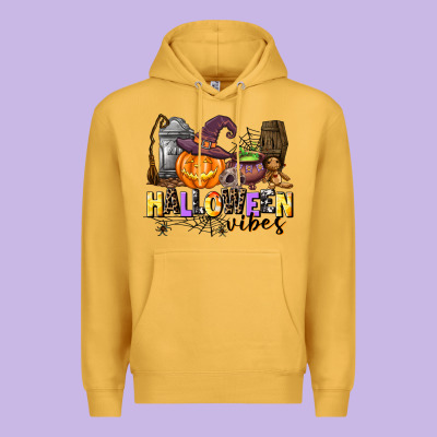 Halloween Vibes Premium Hoodie Designed By Adodesignshop