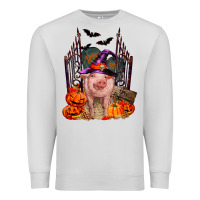 Dove Grey Pig halloween Premium Sweatshirt - RanaPortraitStore