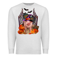 Oatmeal Heather Pig halloween Premium Sweatshirt - RanaPortraitStore