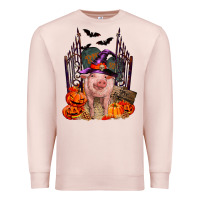 Pale Pink Pig halloween Premium Sweatshirt - RanaPortraitStore
