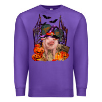 Purple Pig halloween Premium Sweatshirt - RanaPortraitStore