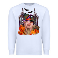 White Pig halloween Premium Sweatshirt - RanaPortraitStore