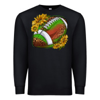 Black footballwithsunflowers Premium Sweatshirt - texasbilliewilder
