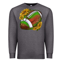 Charcoal Heather footballwithsunflowers Premium Sweatshirt - texasbilliewilder