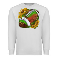 Dove Grey footballwithsunflowers Premium Sweatshirt - texasbilliewilder