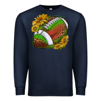 Navy footballwithsunflowers Premium Sweatshirt - texasbilliewilder