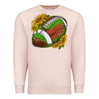 Pale Pink footballwithsunflowers Premium Sweatshirt - texasbilliewilder