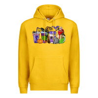 Lemon halloween coffee cups Premium Hoodie - AdoDesignShop