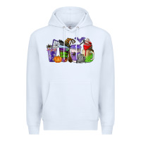White halloween coffee cups Premium Hoodie - AdoDesignShop