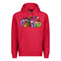 Cardinal halloween coffee cups Premium Hoodie - AdoDesignShop