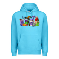 Ocean Blue halloween coffee cups Premium Hoodie - AdoDesignShop