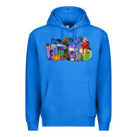 True Royal halloween coffee cups Premium Hoodie - AdoDesignShop