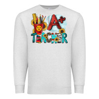 Oatmeal Heather a  teacher Premium Sweatshirt - Zillion Design Studio