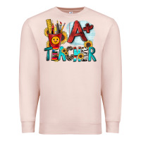 Pale Pink a  teacher Premium Sweatshirt - Zillion Design Studio