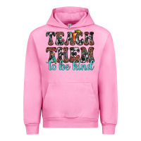 Fuchsia Pink teach them to be kind Urban Hoodie - JahusDesignShop