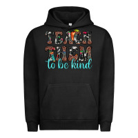 Pigment Black teach them to be kind Urban Hoodie - JahusDesignShop