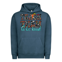 Pigment Midnight Navy teach them to be kind Urban Hoodie - JahusDesignShop