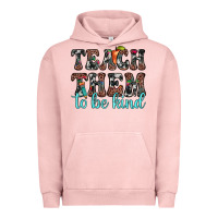 Pigment Salmon teach them to be kind Urban Hoodie - JahusDesignShop