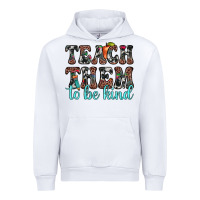 White teach them to be kind Urban Hoodie - JahusDesignShop