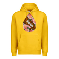 Lemon american football and western roses teardrop Premium Hoodie - BundleAndBundleShop