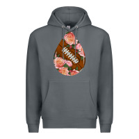 Rock american football and western roses teardrop Premium Hoodie - BundleAndBundleShop