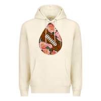 Sandshell american football and western roses teardrop Premium Hoodie - BundleAndBundleShop