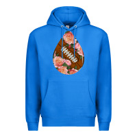 True Royal american football and western roses teardrop Premium Hoodie - BundleAndBundleShop