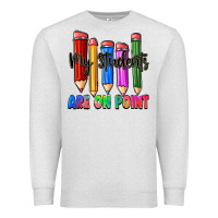 Oatmeal Heather my students are on point Premium Sweatshirt - Zillion Design Studio