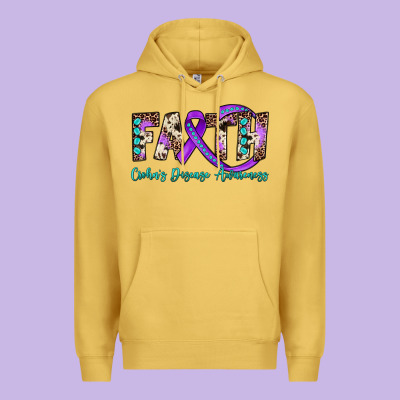 Faith Crohn's Disease Awareness Premium Hoodie Designed By Jahusdesignshop