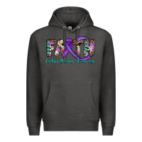 Charcoal Heather faith crohn's disease awareness Premium Hoodie - JahusDesignShop