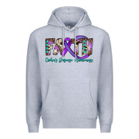 Heather Grey faith crohn's disease awareness Premium Hoodie - JahusDesignShop