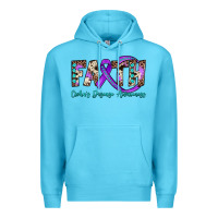 Ocean Blue faith crohn's disease awareness Premium Hoodie - JahusDesignShop