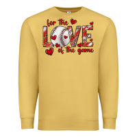 Antique Gold for the love of the game baseball Premium Sweatshirt - texasbilliewilder