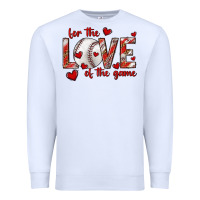 White for the love of the game baseball Premium Sweatshirt - texasbilliewilder