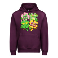 Mauve Wine lucky stay gold Urban Hoodie - Artiststas